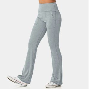 In My Feels Super High Waisted Foldover Pocket Full Length Flare Leggings